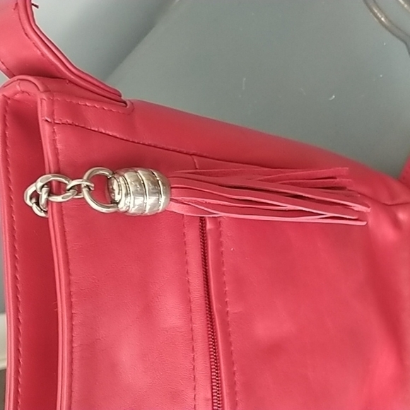 First Edition Red Leather Crossbody Bag - Picture 6 of 9
